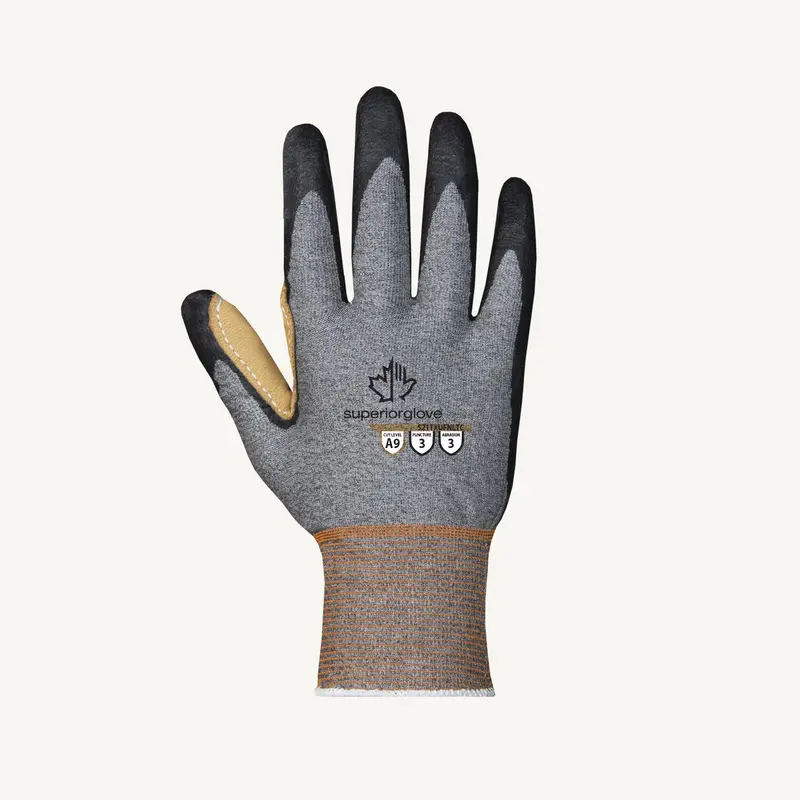 Ultra-Thin Nitrile Foam–Reinforced Leather Cut-Resistant Gloves – Superior Glove TenActiv S21TXUFNLTC