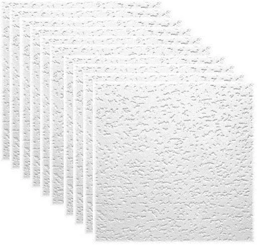 USG Tivoli Class C Acoustical Ceiling Tiles – 12″ x 12″ x 0.5″ Wood-Fiber Panels (Case of 10)