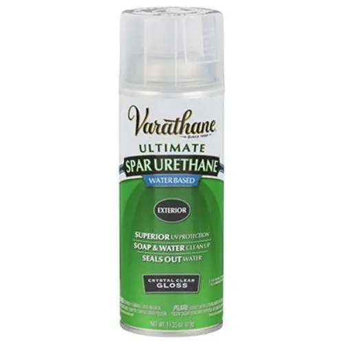 Varathane Water-Based Crystal Clear Gloss Spar Urethane Spray – 12 oz