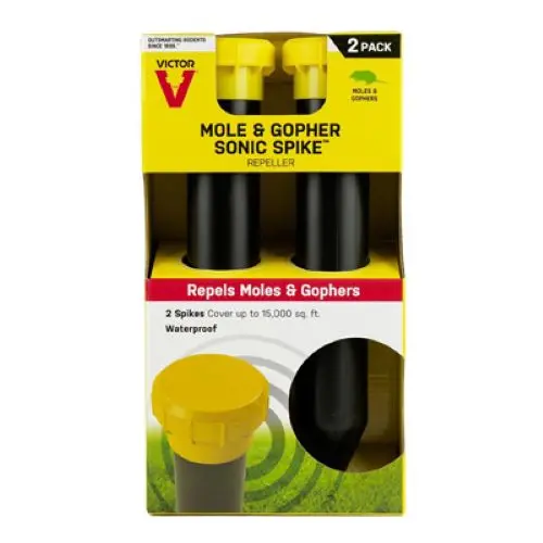 Victor M9012 12-Inch Sonic Pest Repeller Spikes – 2-Pack (Set of 2)
