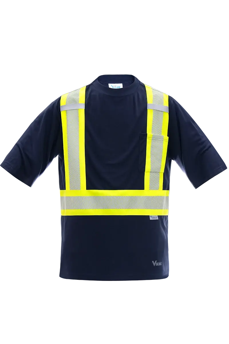 Viking® Bamboo-Lined Short-Sleeve Safety T-Shirt – Lightweight Comfort Fit (Style 6009)