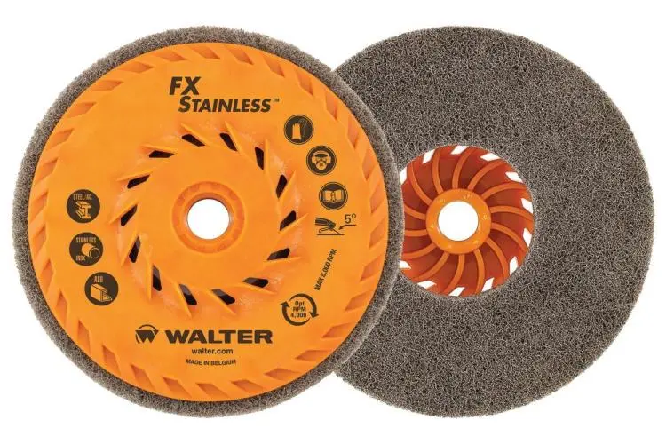 Walter FX™ 07X Stainless Steel Cup Wheel for Heavy-Duty Grinding