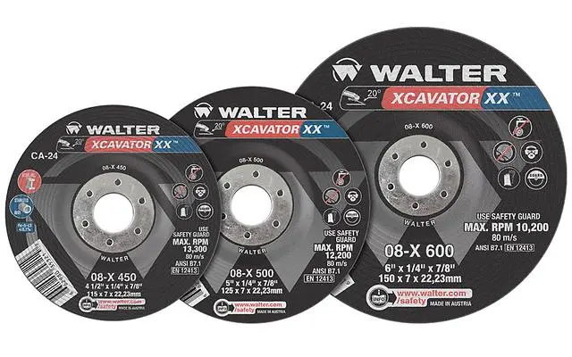 Walter XCAVATOR XX Heavy-Duty Grinding Wheel – 08X Series
