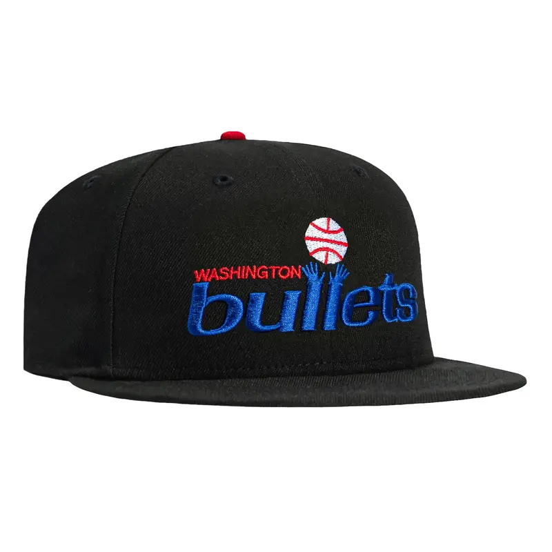 Washington Bullets New Era 59Fifty Retro Logo Cap – Black