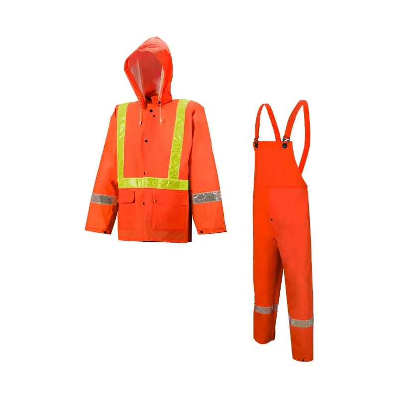 Wasip Tornado Traffic Rain Suit – High-Visibility Orange (R401O)