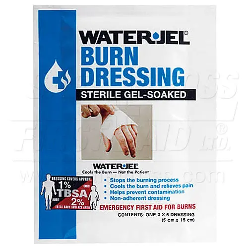 Water-Jel® Burn Dressing – Safecross Small Format, 5.1 × 15.2 cm (06630)