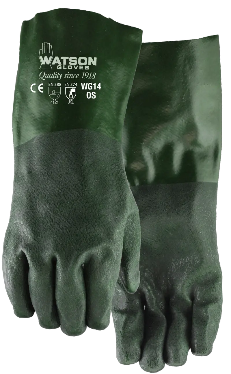 Watson Dura Dip Chemical Resistant Gloves – Nitrile-Coated & Solvent-Safe, Model WG14