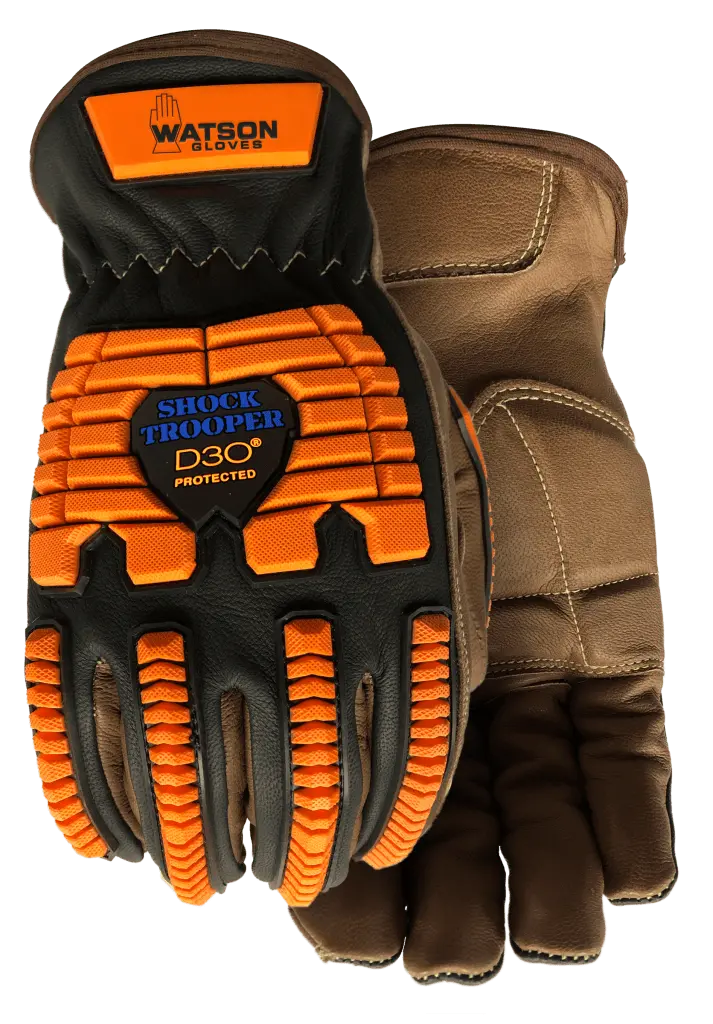 Watson Shock Trooper Heavy-Duty Impact Gloves – Reinforced Palm & Knuckle Protection (95785)