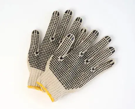 Wayne Safety Poly/Cotton String-Knit Gloves – Dual-Sided Nitrile Dots (46I-TS700NPDD)