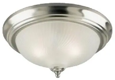 Westinghouse 2-Light Flush-Mount Ceiling Fixture – Brushed Nickel Finish (64305)