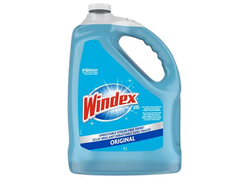 Windex® Glass Cleaner Refill – Concentrated Formula, 5-Litre Bottle (Model 336438)