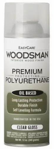 Woodsman PV12-AER Oil-Based Clear Gloss Polyurethane – 12 oz Can (6-Pack)
