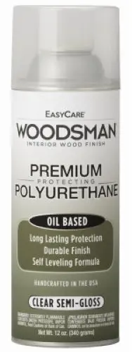 Woodsman PV23-AER Fast-Dry Oil-Based Semi-Gloss Polyurethane – 12 oz Can (2-Pack)