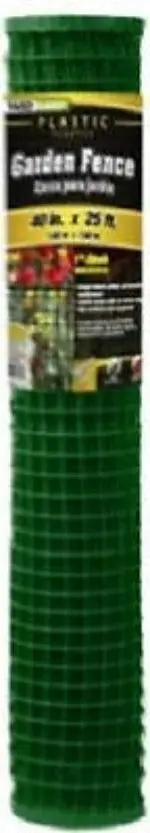 YardGard 889250A 40″ × 25′ Green PVC-Coated 1-Inch Mesh Garden Border – 2-Roll Set
