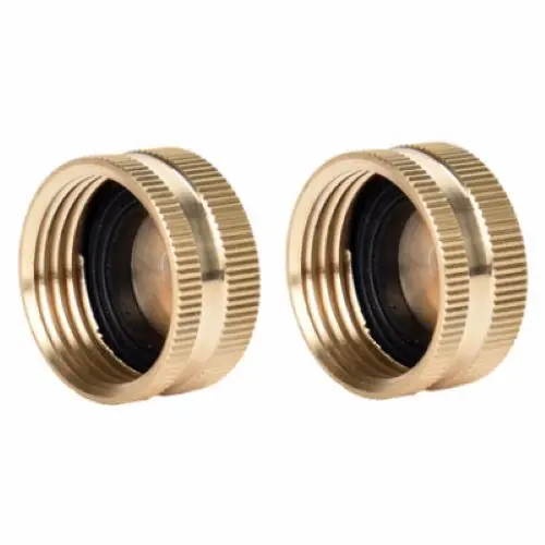 Zhejiang 30061 Brass Hose End Caps with Washers (2 per Pack) – Set of 36