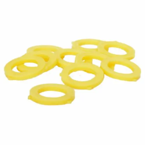 Zhejiang 50001 Yellow Vinyl Garden Hose Washers – 10-Pack, 6 Sets (60 Total)