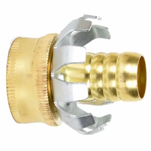 Zhejiang 50009 Brass 5/8″ Female Clincher Hose Repair Coupling – Pack of 5