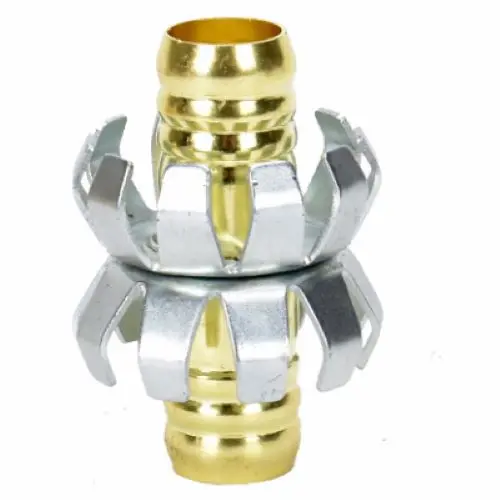 Zhejiang 50012 Brass 5/8″ Clincher Hose Mender Coupling – Pack of 50