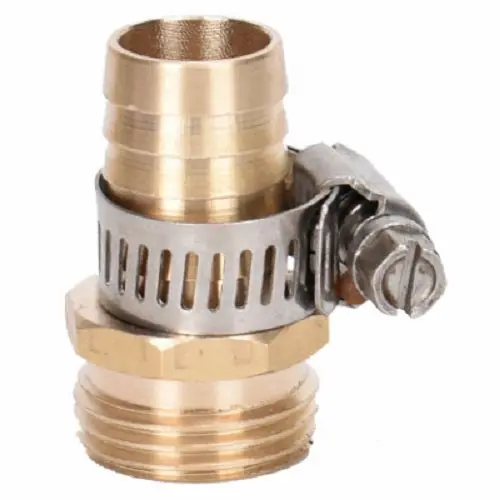 Zhejiang 50022 3/4-Inch Heavy-Duty Brass Male Hose Mender – 3-Unit Pack