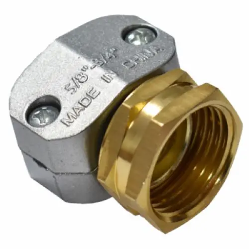 Zhejiang 50033 Zinc-Plated Female Garden Hose Coupling – Dual Sizes (5/8″ & 3/4″) – Single Unit