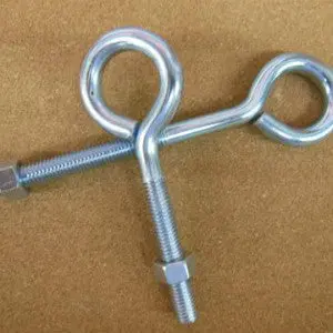 Zinc-Plated Bent Eye Bolts – Heavy-Duty Lifting and Rigging