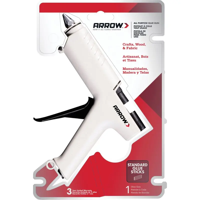 Arrow Standard Heavy-Duty Glue Gun – Single-Temperature Hot Melt Applicator 1