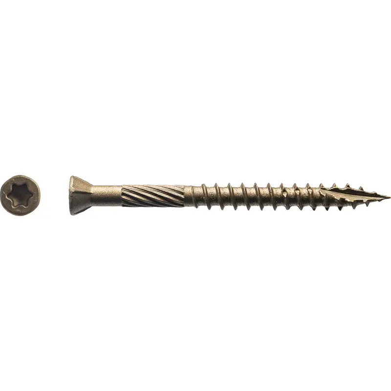 Big Timber Bronze Trim Screws – #9 × 2", Pack Of ~100 Per 1 Lb Bag 1