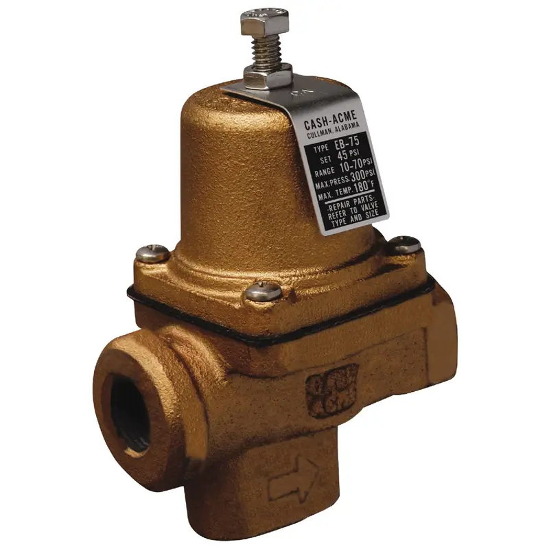 Cash Acme 3/4" Iron Pressure Regulator – Adjustable Water Pressure Control Valve 1