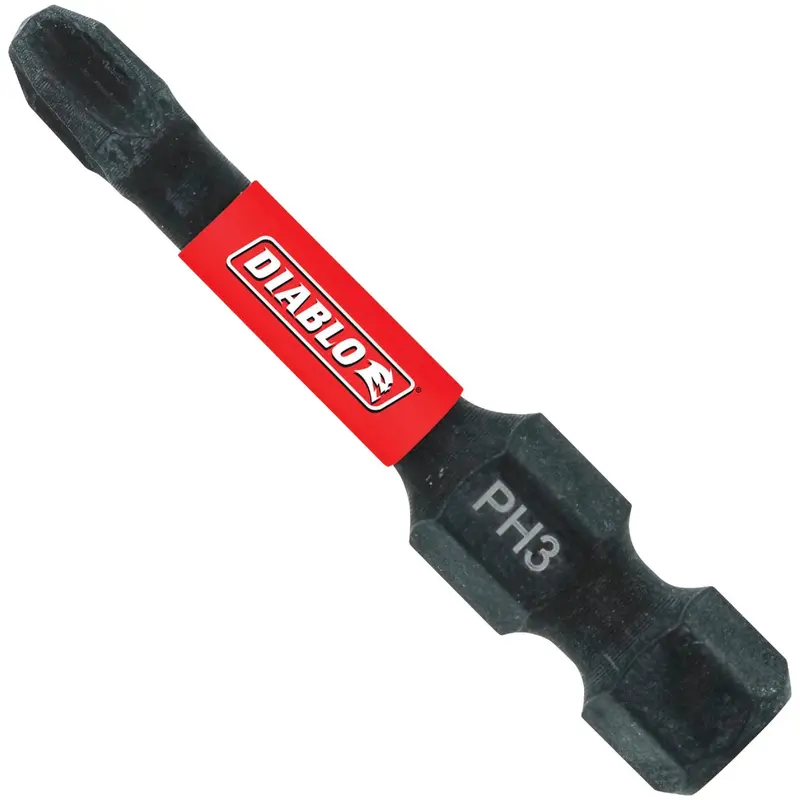 Diablo #3 Phillips Power Impact Screwdriver Bit – 2 Inches 1