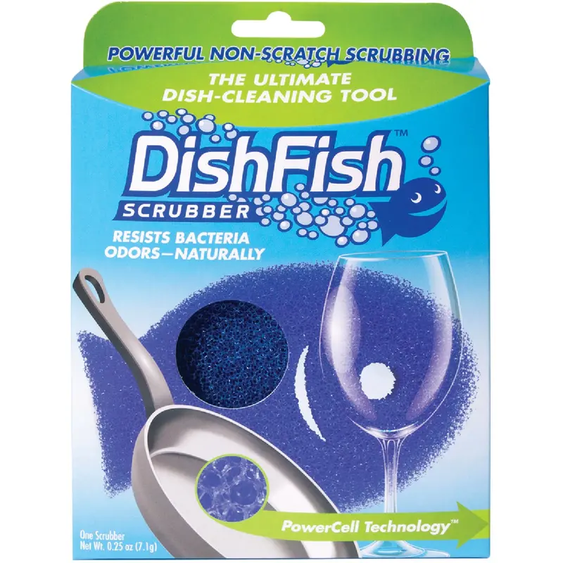 Dishfish Reusable Dishwashing Scrubber – Single-Unit Ergonomic Design 1