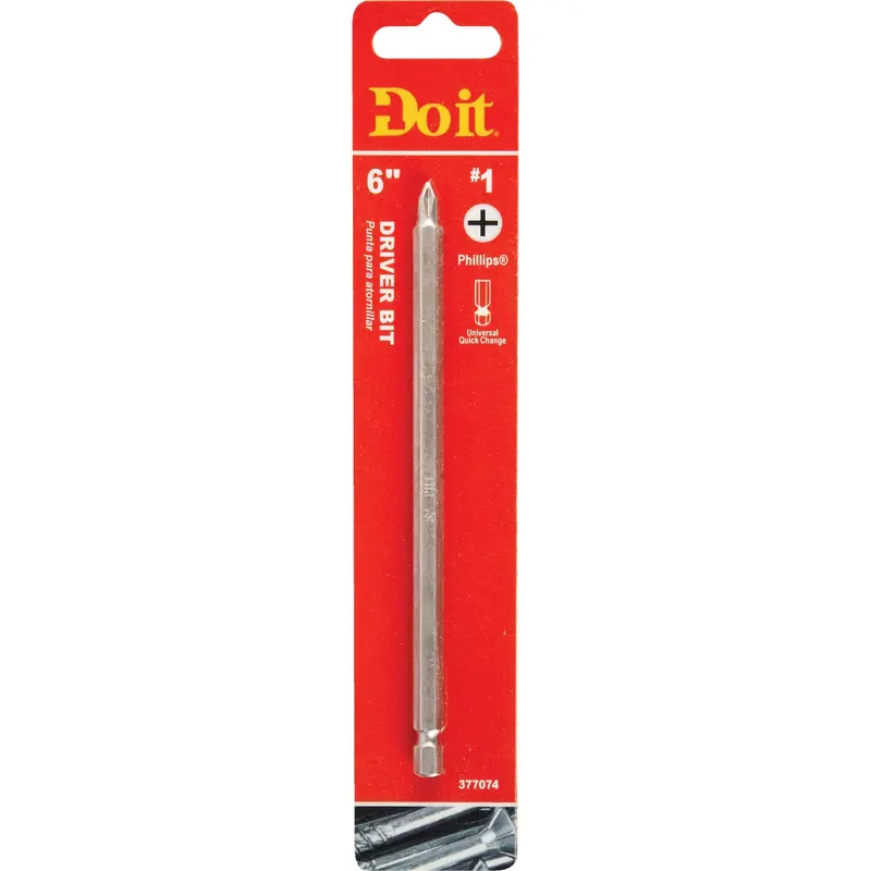 Do It #1 Phillips Power Screwdriver Bit – 6-Inch Hex Shank 1