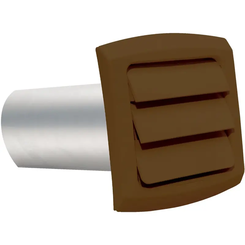 Dundas Jafine Provent Louvered Dryer Vent Hood – 4 In Brown 1