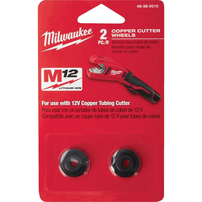 Milwaukee M12 Copper Tubing Cutter Wheel Replacement – 2-Pack 1