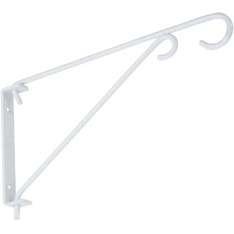 National 9" White Steel Swivel Hanging Plant Bracket – Adjustable Indoor/Outdoor Mount 1