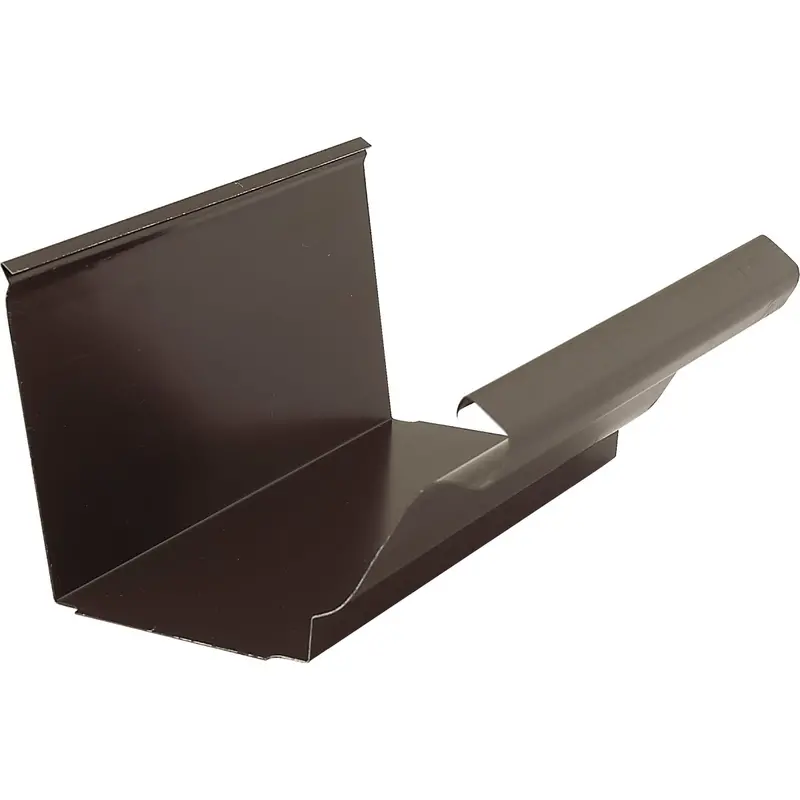 Norwesco Galvanized Gutter Connector – 4 In., Brown Slip-Joint For Seamless Installation 1
