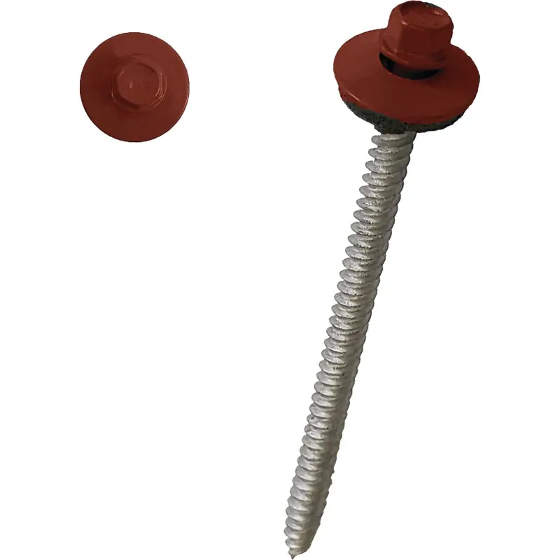Ondura Premium #9 Red Powder-Coated Roofing Fastener – 3-Inch Length 1