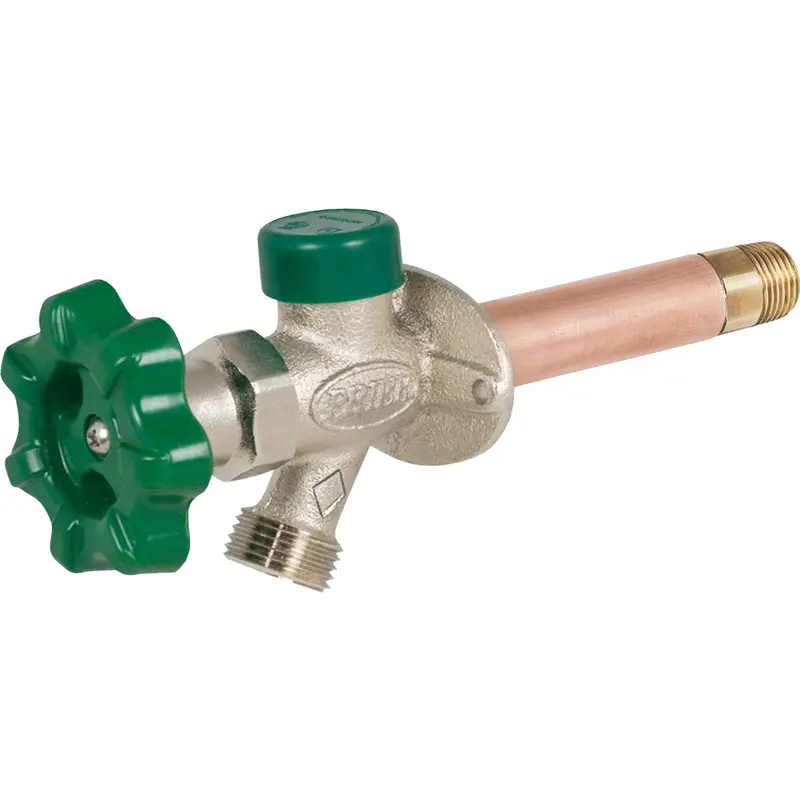 Prier 1/2" Swt X 1/2" Ips Frost-Free Wall Hydrant – 10" Quarter-Turn Outdoor Spigot 1