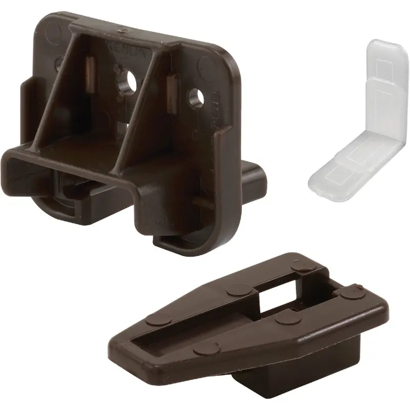 Prime-Line Brown Plastic Drawer Track Guide Kit – Easy Install 1