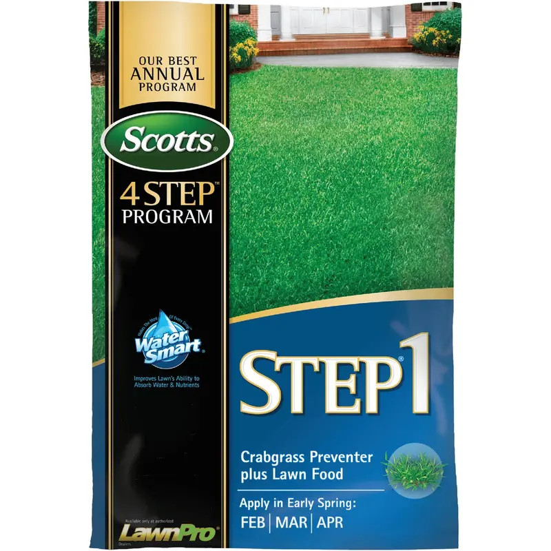Scotts Turf Builder 4-Step Program Step 1: Crabgrass Preventer & Lawn Fertilizer (28-0-7, 40.28 Lb For 15,000 Sq Ft) 1