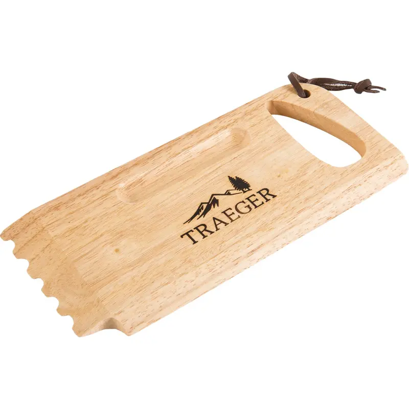 Traeger Hardwood Grill Scraper – 4.7" W × 10.6" L Solid Wood Cleaning Tool 1