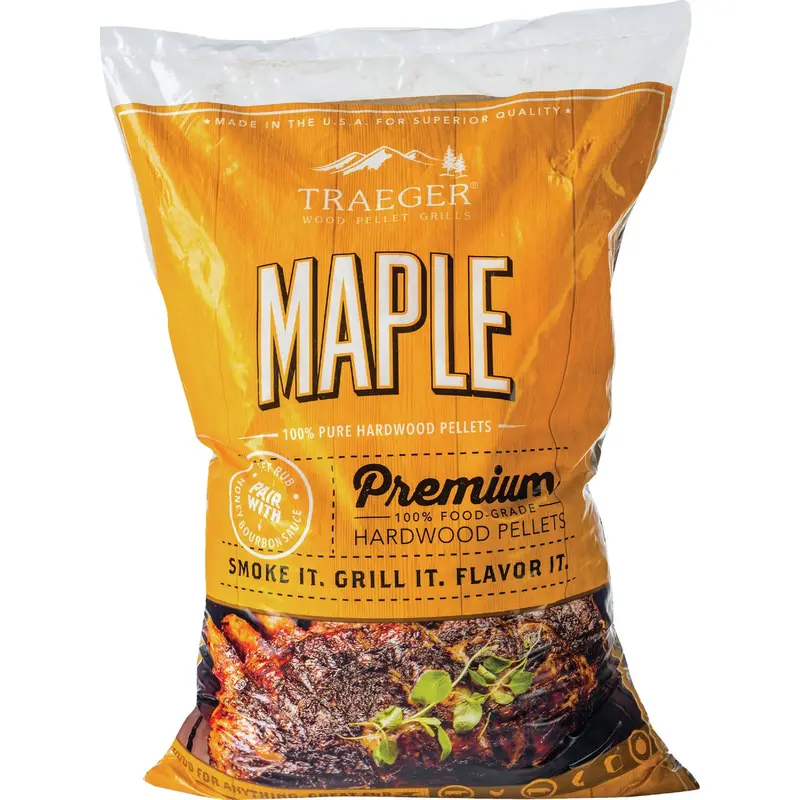 Traeger Maple Wood Pellets – 20 Lb Bag For Smoker Grills 1
